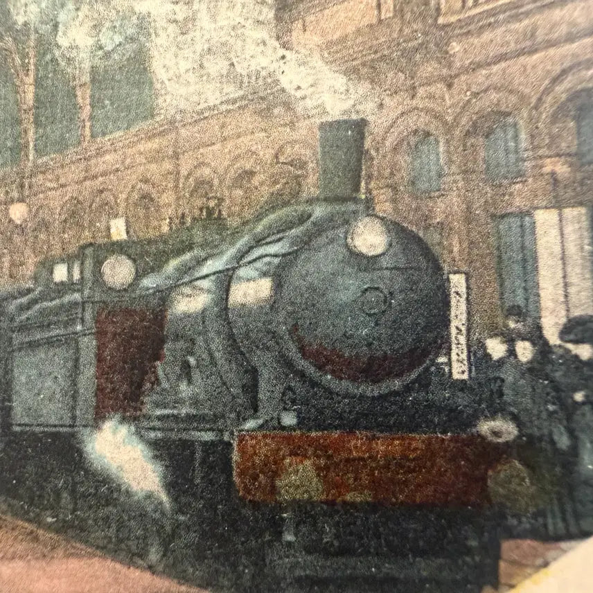[BUNJANG] 1910 France Paris Austerlitz Station Train Handwritten Postcard / 1910년 - 프랑스 파리 오스테리츠 역 기차 벨 에포크 친필 서신 엽서