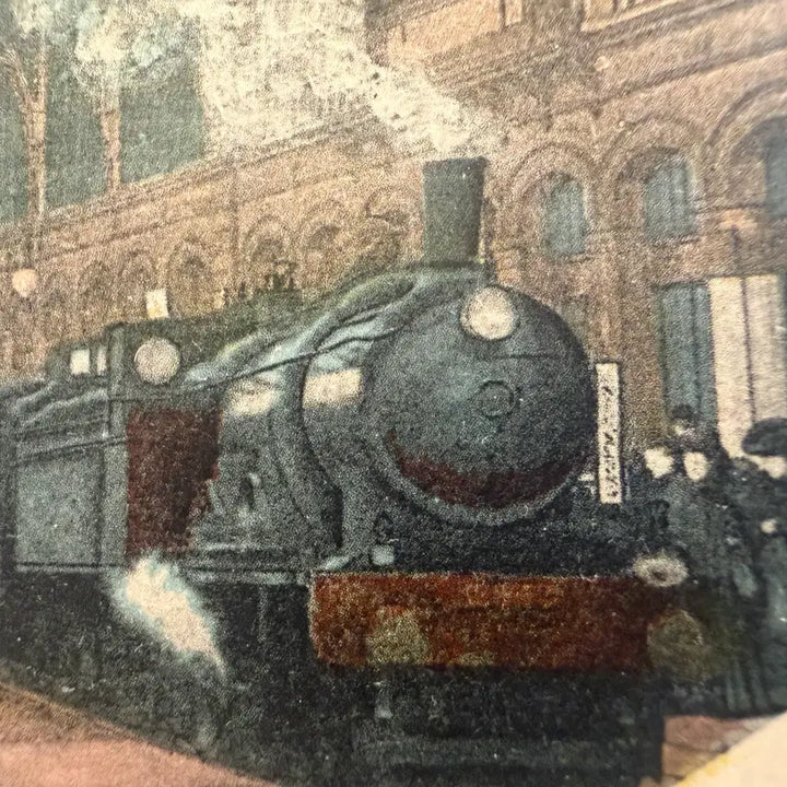 [BUNJANG] 1910 France Paris Austerlitz Station Train Handwritten Postcard / 1910년 - 프랑스 파리 오스테리츠 역 기차 벨 에포크 친필 서신 엽서
