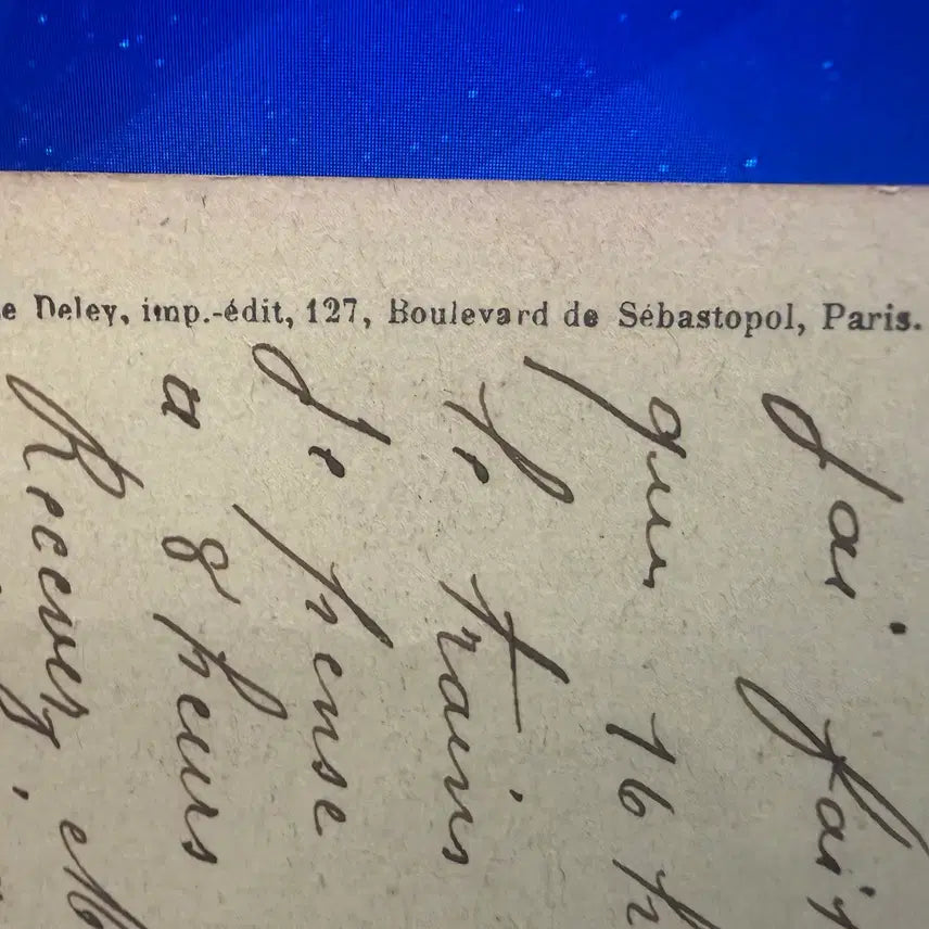 [BUNJANG] 1910 France Paris Austerlitz Station Train Handwritten Postcard / 1910년 - 프랑스 파리 오스테리츠 역 기차 벨 에포크 친필 서신 엽서