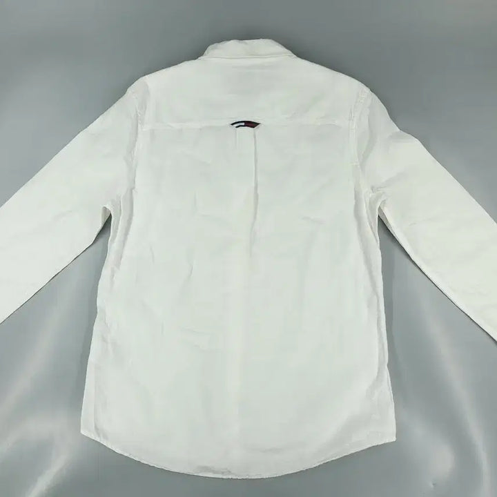 [BUNJANG] Tommy Hilfiger Linen Blend Shirt / 타미힐피거 타미진스 화이트 로고 린넨블렌드 남방 셔츠 S