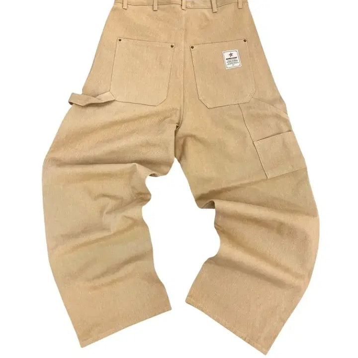 [SOLD OUT] 아오이로 커트 더블 니 팬츠 탄 초판