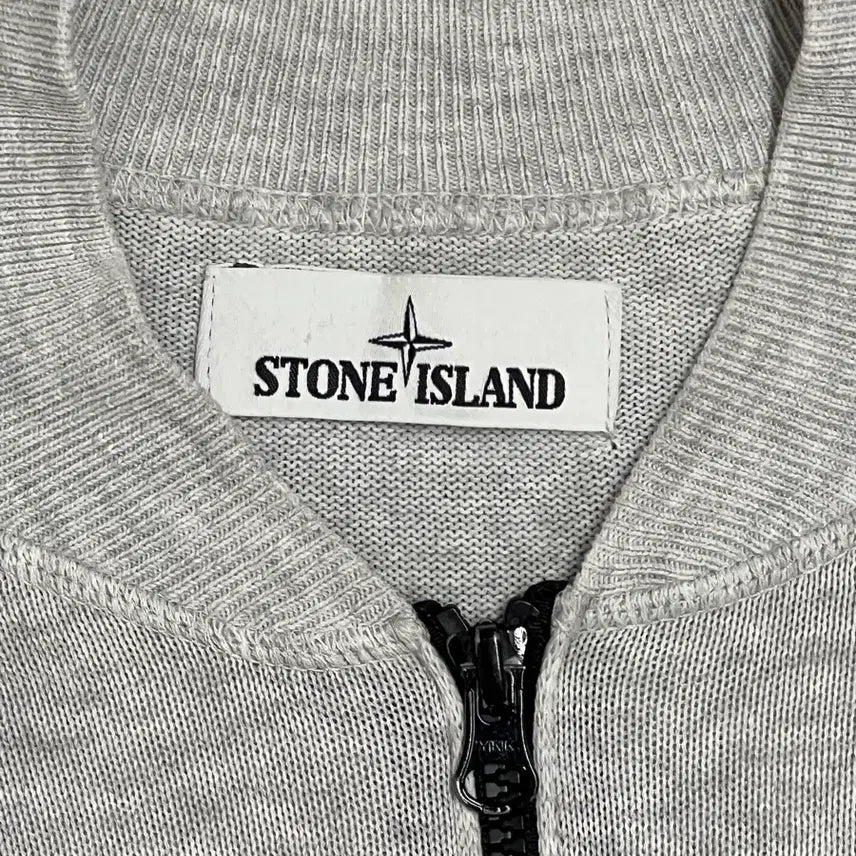 [BUNJANG] Stone Island Gray Knit Zip-up L / (정품) 스톤아일랜드 그레이 니트집업 L