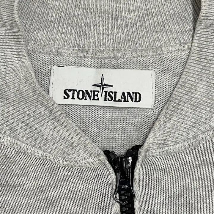 [BUNJANG] Stone Island Gray Knit Zip-up L / (정품) 스톤아일랜드 그레이 니트집업 L