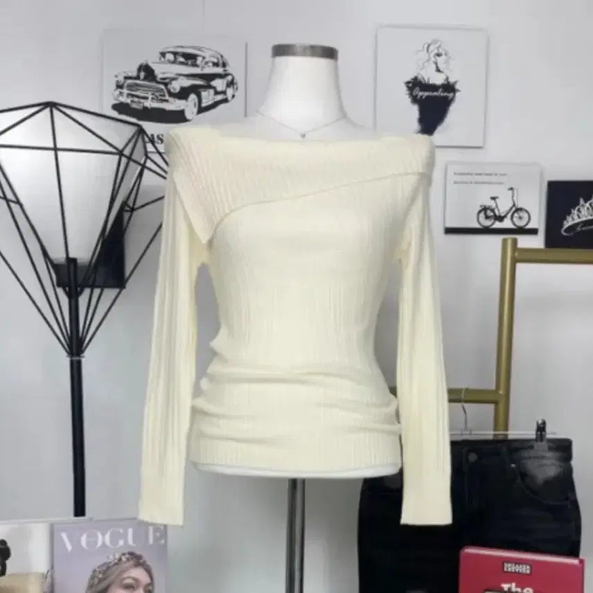 [BUNJANG] Ivory Off-shoulder Top / [새상품] 아이보리 오프숄더
