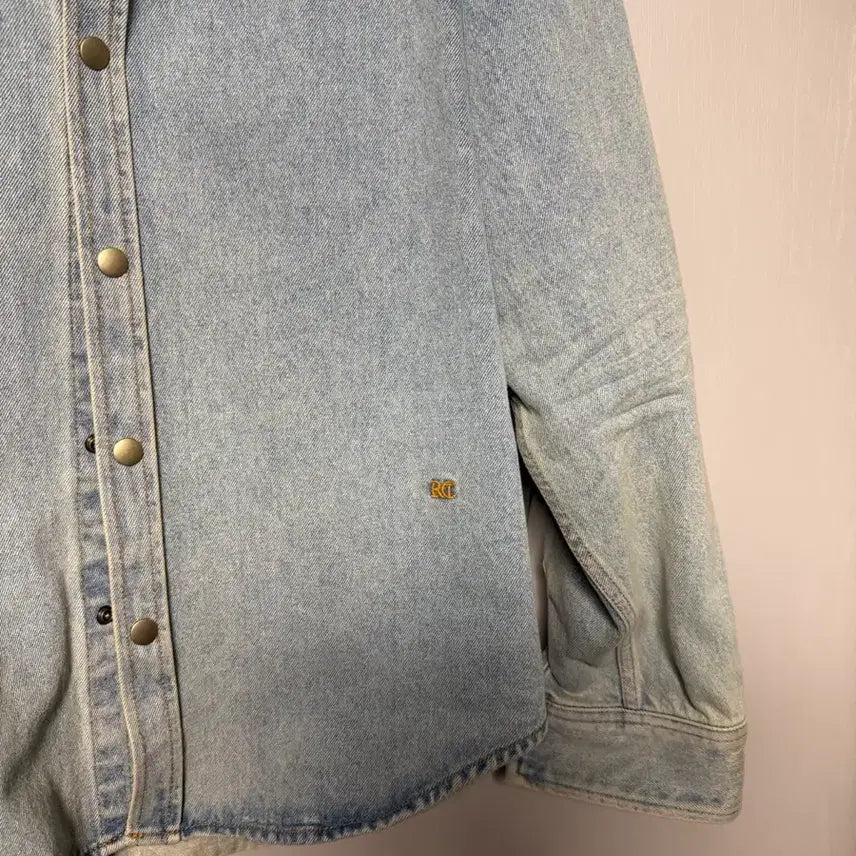 [BUNJANG] RECTO 24FW Jack Vintage Denim Shirt Set / 렉토 24FW 잭 빈티지 데님 셔츠 라이트 셋트