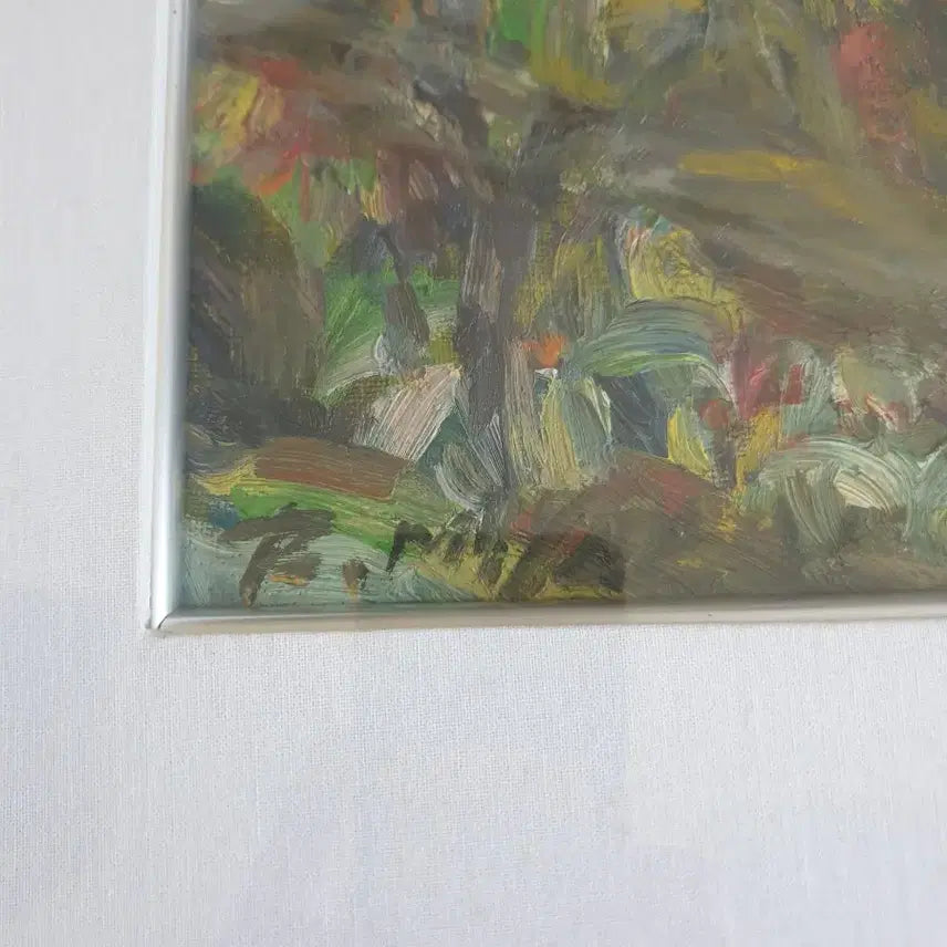 [BUNJANG] Unsigned Japanese Painter Abstract Oil Painting (No. 4) / 서정성 반추상 유화(4호)