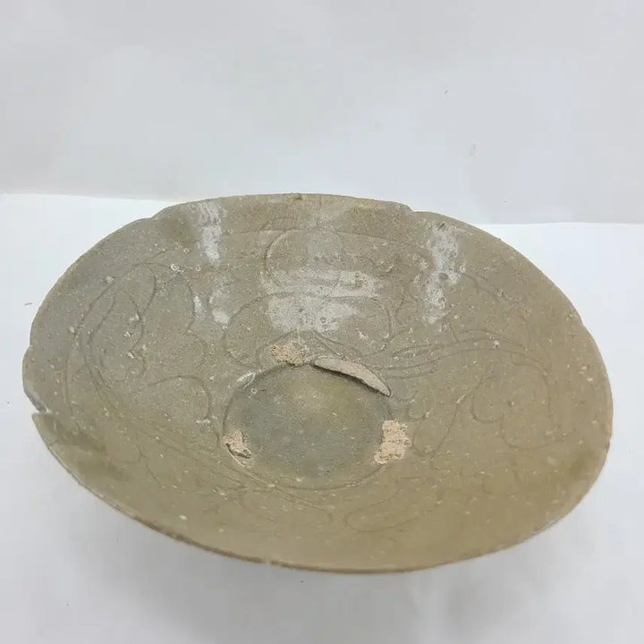 [SOLD OUT] 빈티지 청자 음각 문양 접시