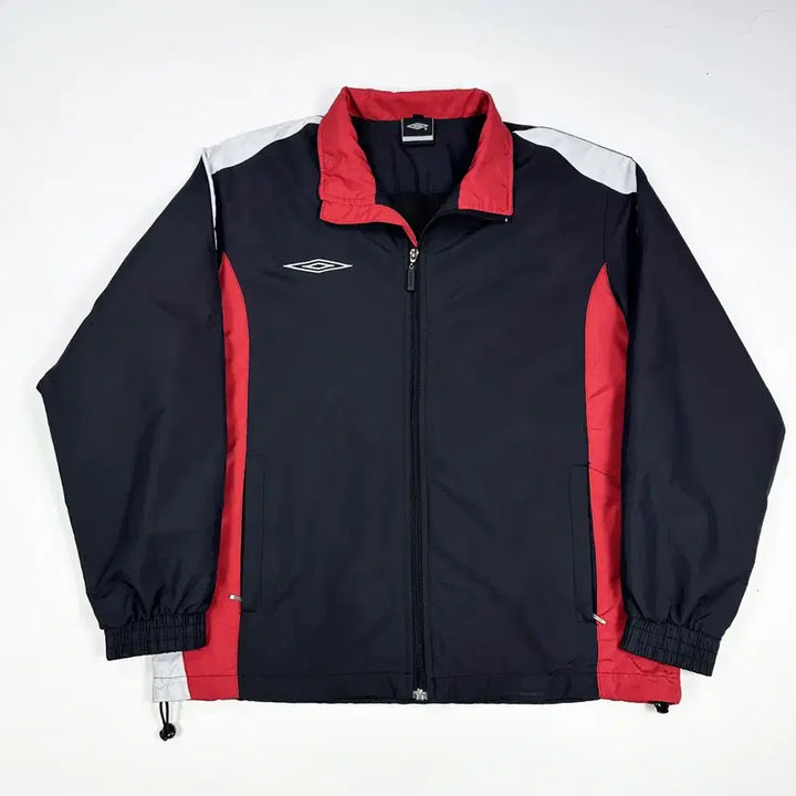 [BUNJANG] Umbro Boxy Fit Windbreaker Jacket Black Red / (S) 엄브로 박시핏 바람막이 자켓 블랙 레드