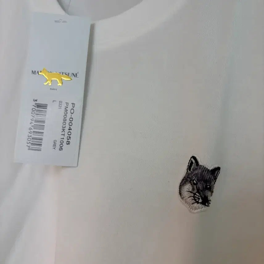 [BUNJANG] Maison Kitsune Style White Fox Short Sleeve T-shirt / 메종키츠네 스타일 폭스 반팔
