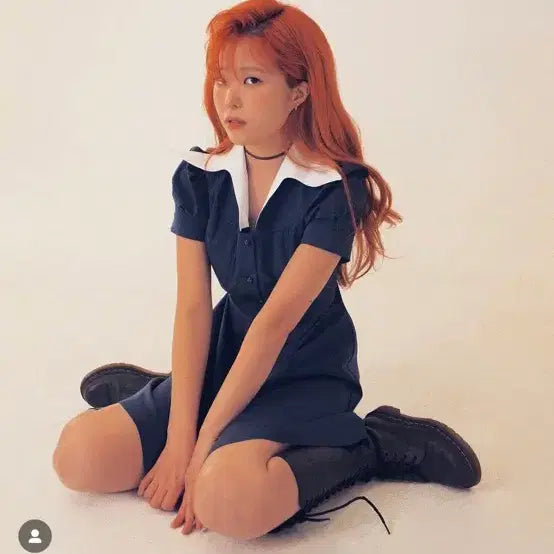 [BUNJANG] Rocka Kim Chung-ah Retro Midi Dress / rocka 김청아 로카 원피스 택 없는 새상품 레트로 일본 하이틴