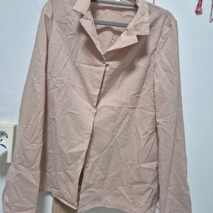 [BUNJANG] Beige Long Sleeve Shirt / 베이지 긴팔 셔츠