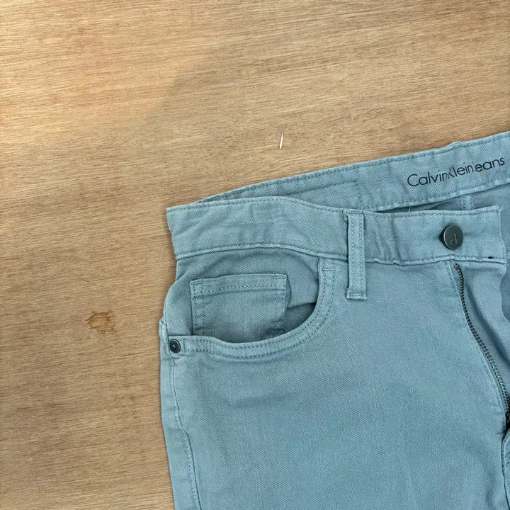 [BUNJANG] Calvin Klein Ice Blue Slim Fit Pants / Calvin Klein Ice Blue Slim Fit Pants