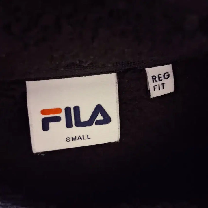 [BUNJANG] FILA Black Fleece Jacket / 휠라 FILA 검정색 플리스 자켓 후리스 S