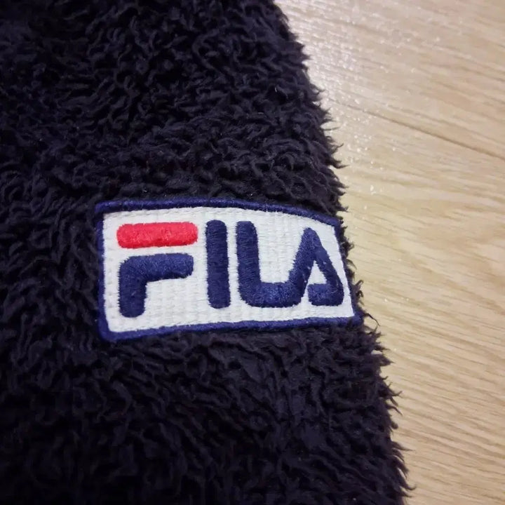 [BUNJANG] FILA Black Fleece Jacket / 휠라 FILA 검정색 플리스 자켓 후리스 S