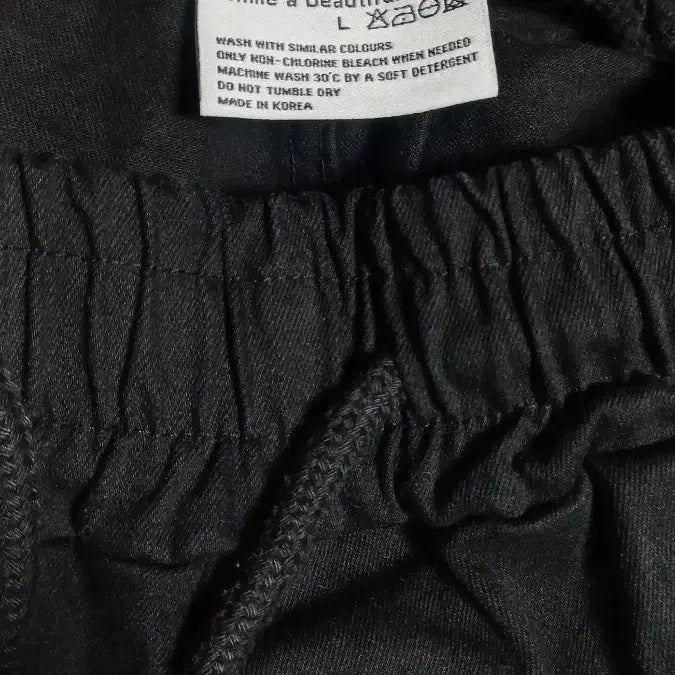 [BUNJANG] PEACOCK Black Cargo Joker Pants (Size 88) / PEACOCK 블랙 카고 조커바지 88