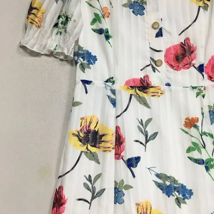 [BUNJANG] Satin Floral Flare Midi Dress / SATIN 샤틴 플라워 플레어 원피스 66