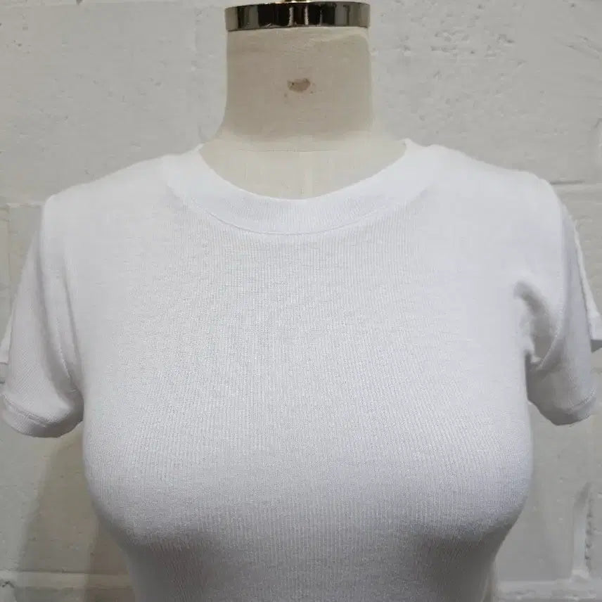 [SOLD OUT] 골지 라운드 반팔- 화이트
