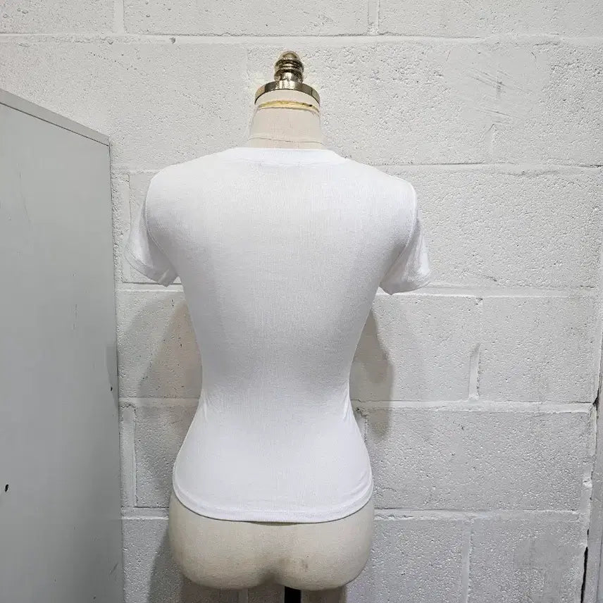 [SOLD OUT] 골지 라운드 반팔- 화이트