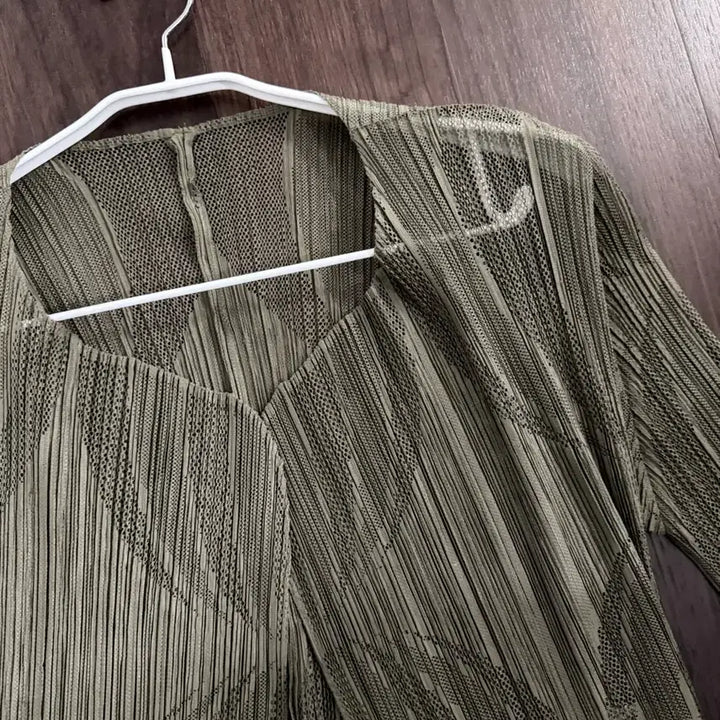[BUNJANG] Issey Miyake Pleats Please Tassel Open Cardigan / 이세이미야케 플리츠플리즈 반팔 테슬 오픈 가디건