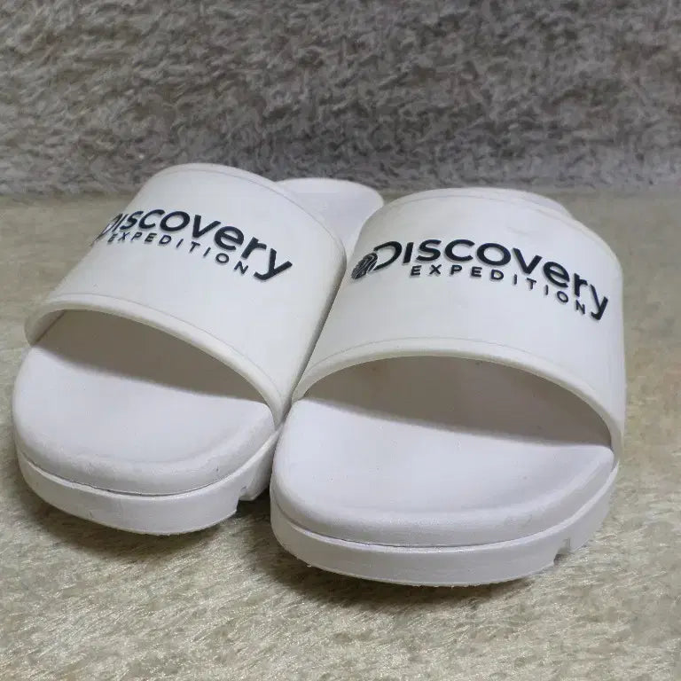 [BUNJANG] Discovery 240 Sandline 4 White Slippers / 후루룩구제 240 디스커버리 샌드라인4 화이트 슬리퍼 중고 신발