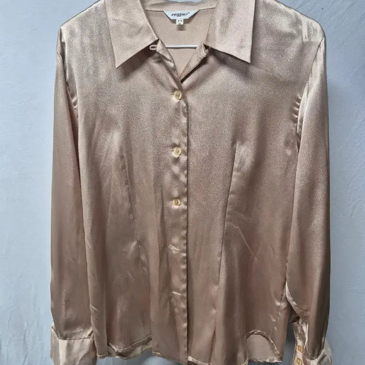 [BUNJANG] PRESEO Silk Gold Beige Blouse / PRESEO 실크 골드 베이지85