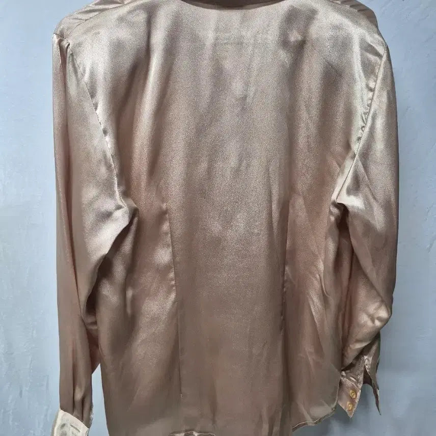 [BUNJANG] PRESEO Silk Gold Beige Blouse / PRESEO 실크 골드 베이지85