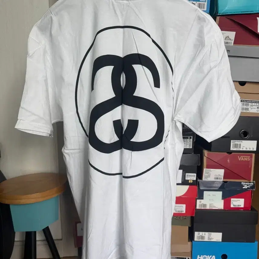 [BUNJANG] Stussy Big Link Short Sleeve T-shirt White / [XL]스투시 빅 링크 반팔 티셔츠 화이트