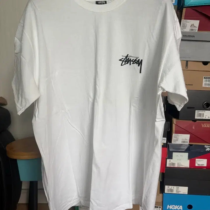 [BUNJANG] Stussy Big Link Short Sleeve T-shirt White / [XL]스투시 빅 링크 반팔 티셔츠 화이트
