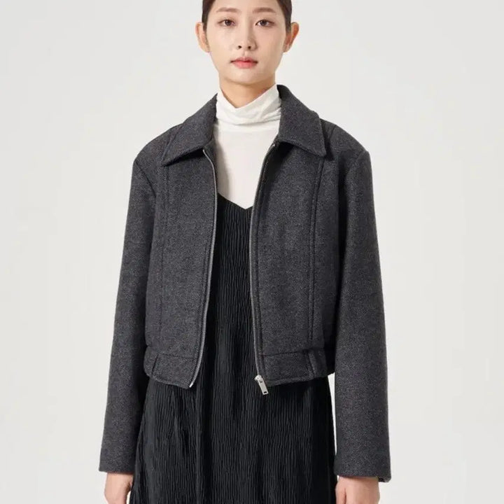 [BUNJANG] 8 Seconds Wool Blend Stand Collar Short Coat / 에잇세컨즈 자켓