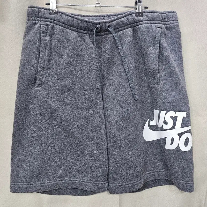[BUNJANG] Nike Just Do It Sweat Shorts Gray / 나이키 Just Do It 스웨트 반바지 회색