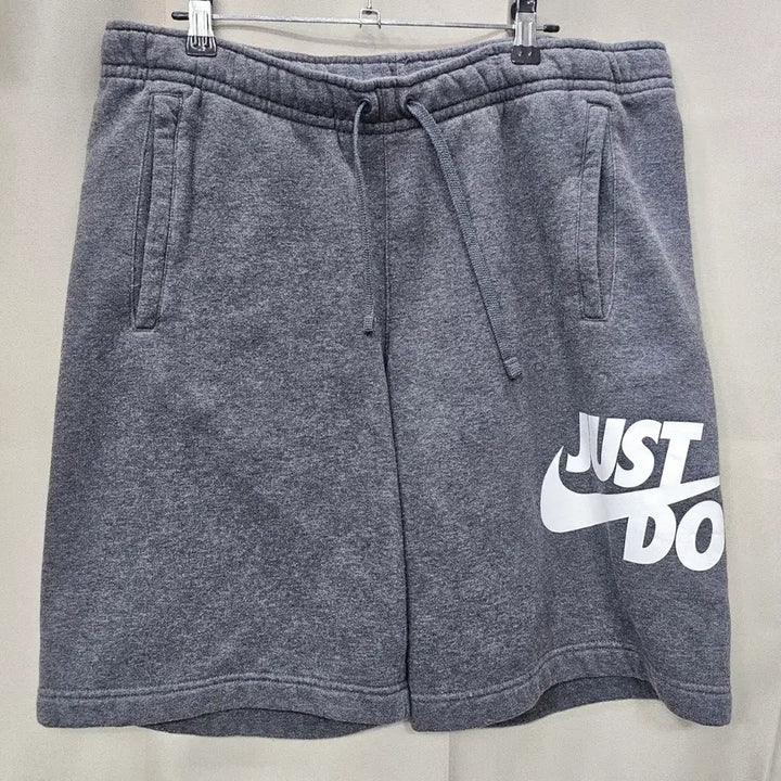 [BUNJANG] Nike Just Do It Sweat Shorts Gray / 나이키 Just Do It 스웨트 반바지 회색