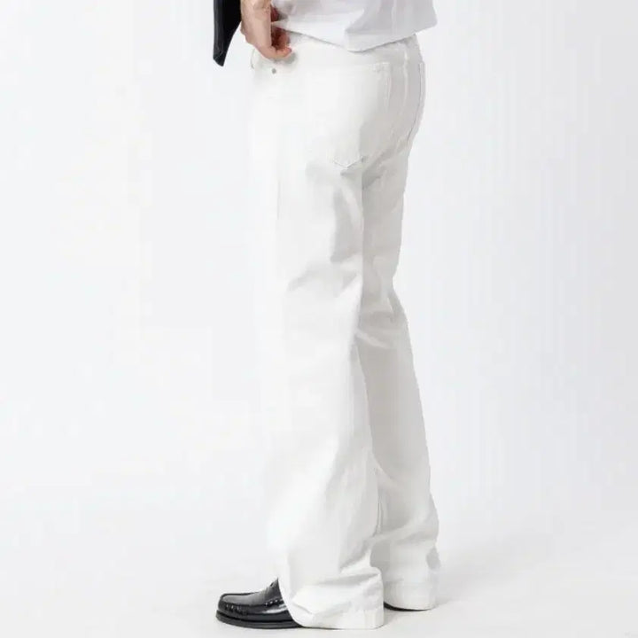 [BUNJANG] TEXX Semi-Flare White Pants / 텍스 TEXX 세미플레어 화이트 팬츠