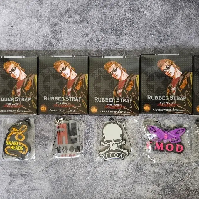 [SOLD OUT] 크로우즈 워스트 피규어 굿즈 러버스트랩 6종 풀세트 일괄판매