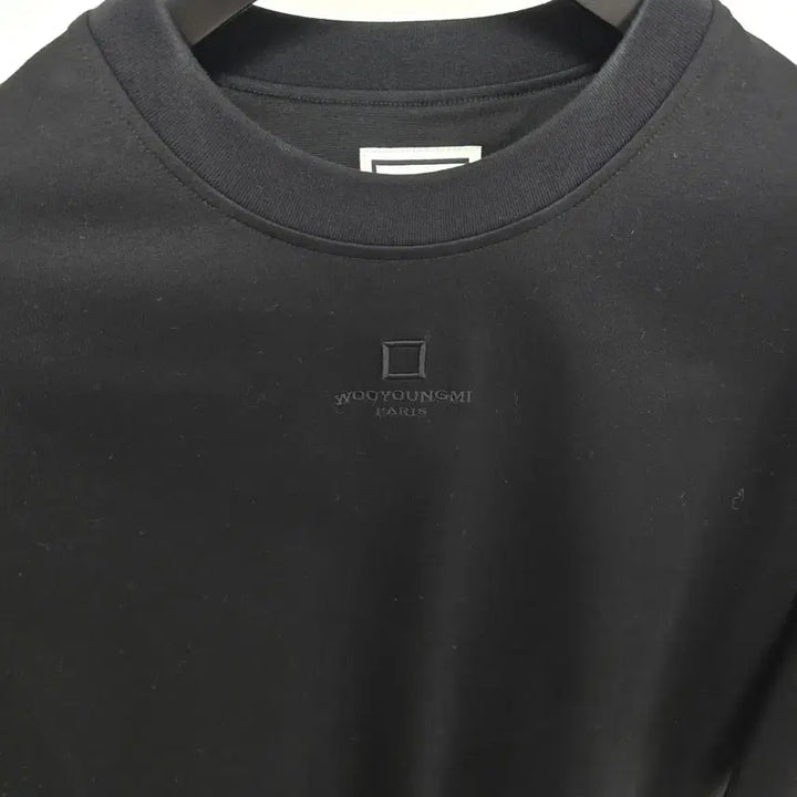 [BUNJANG] Wooyoungmi Logo Cotton Oversized T-shirt (Black) / 25ss 우영미 로고 코튼 오버핏 반팔 티셔츠 50사이즈 블랙