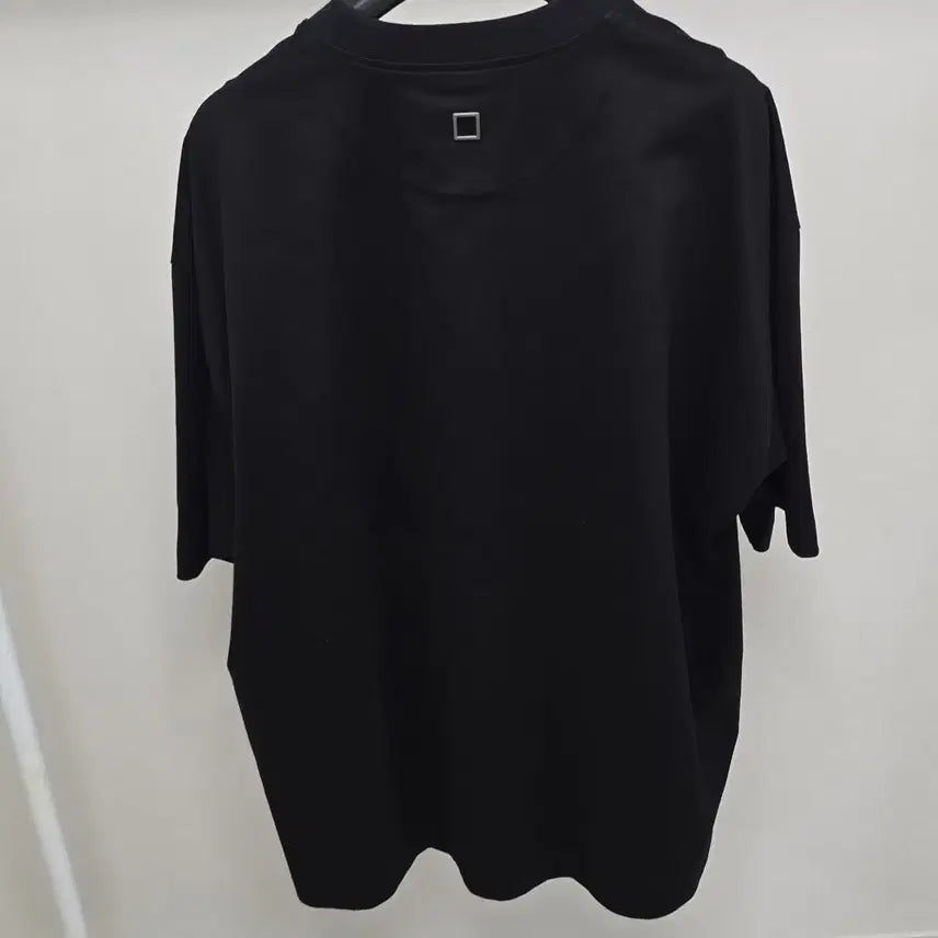 [BUNJANG] Wooyoungmi Logo Cotton Oversized T-shirt (Black) / 25ss 우영미 로고 코튼 오버핏 반팔 티셔츠 50사이즈 블랙