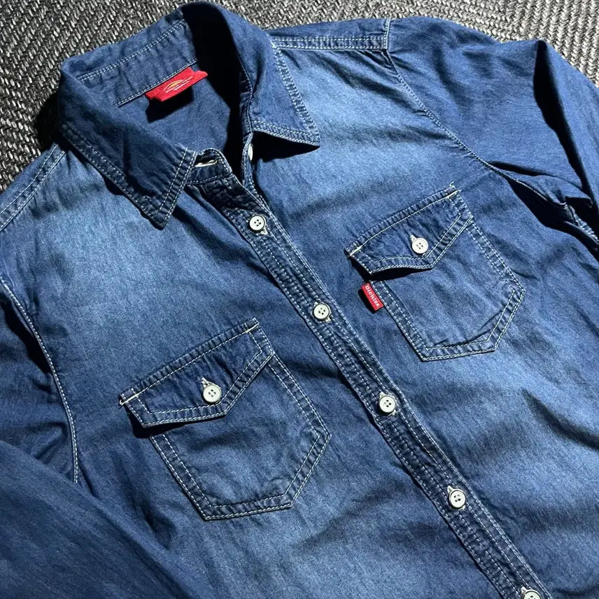 [BUNJANG] DICKIES Denim Shirt / [S] DICKIES 디키즈 데님 셔츠