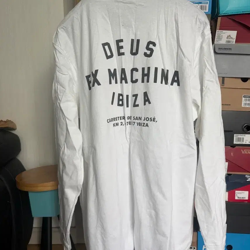 [BUNJANG] Deus Ex Machina Ibiza Long Sleeve White / [XXXL]데우스 엑스 마키나 이비자 롱슬리브 화이트