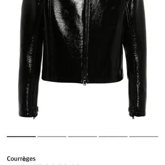 [BUNJANG] Courrèges Leather Jacket / 꾸레쥬 레더 자켓