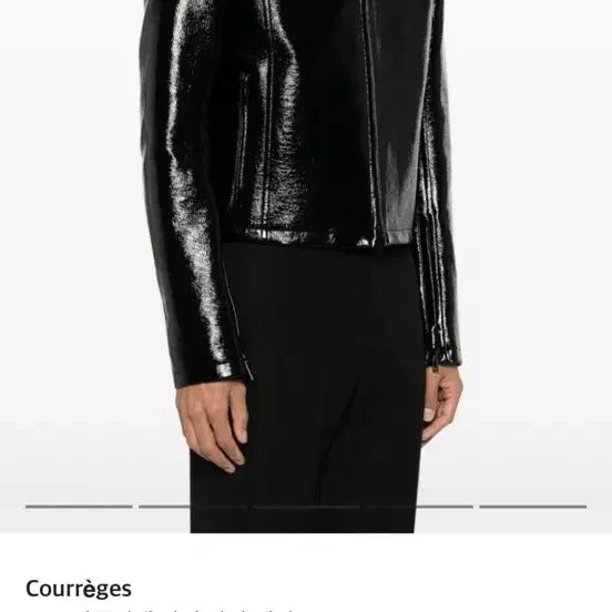 [BUNJANG] Courrèges Leather Jacket / 꾸레쥬 레더 자켓