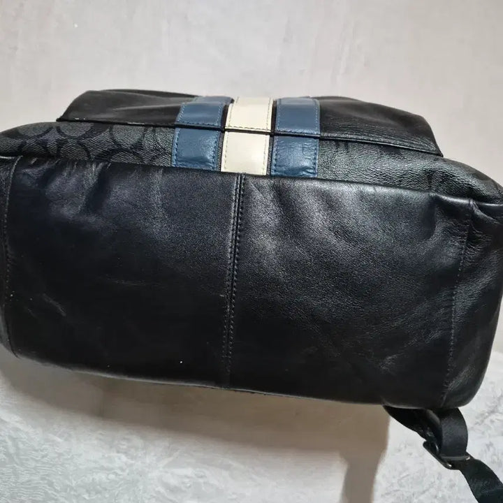 [BUNJANG] Coach Signature Backpack Black Stripe / 코치 시그니처 백팩 블랙 스트라이프