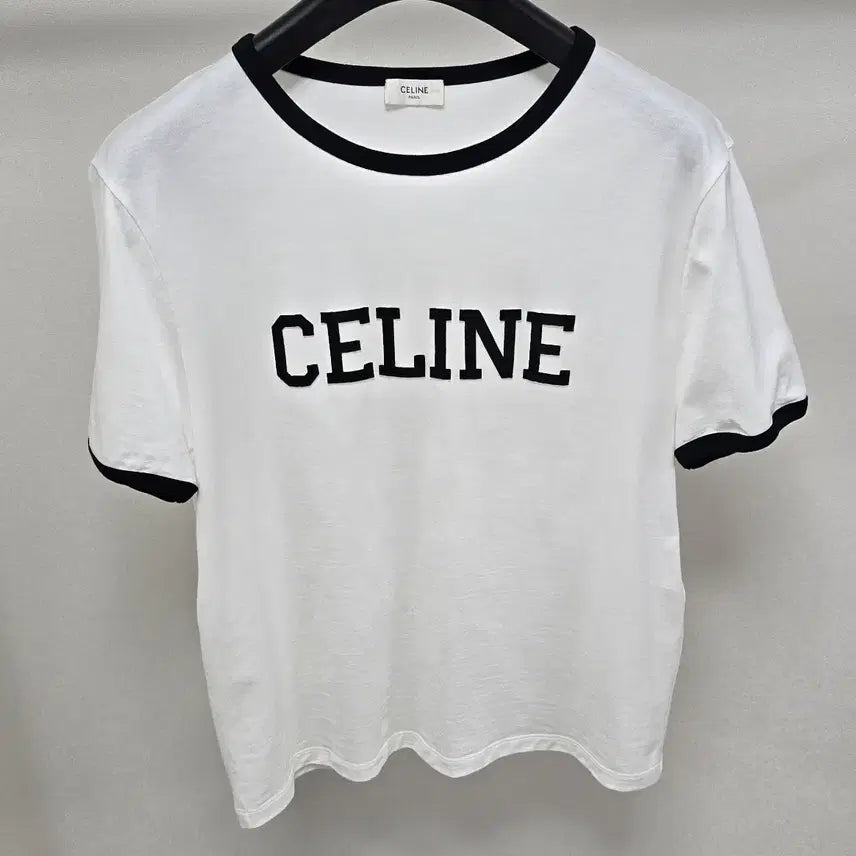 [BUNJANG] Celine Logo Ringer T-Shirt (L) / 셀린느 로고 링거 반팔 티셔츠 L사이즈 100 판매