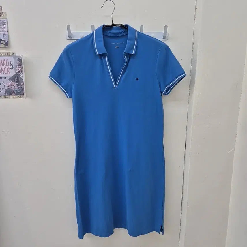 [SOLD OUT] 타미힐피거 블루 피케 원피스