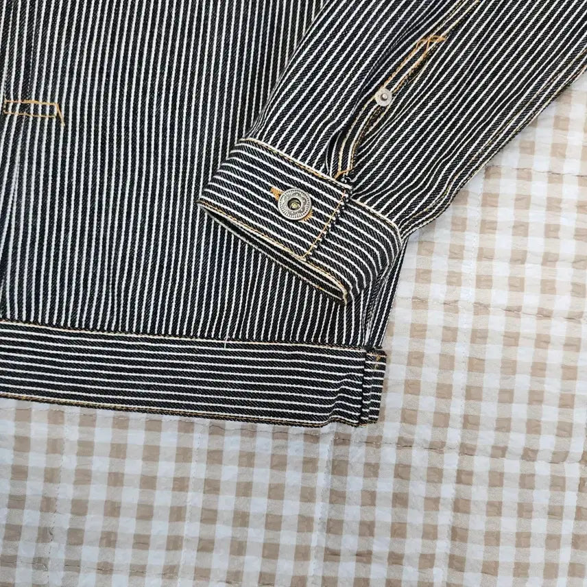 [BUNJANG] Prizmworks Stripe Slim Fit Jacket / 프리즘웍스 스트라이프 간절기 자켓 남자100