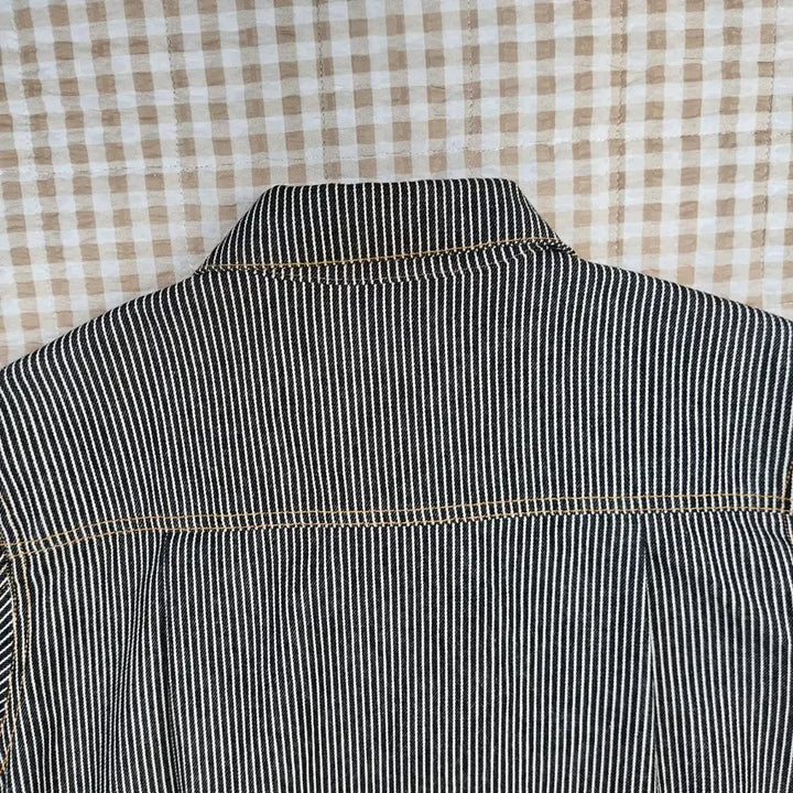 [BUNJANG] Prizmworks Stripe Slim Fit Jacket / 프리즘웍스 스트라이프 간절기 자켓 남자100