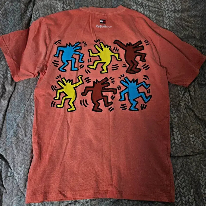 [SOLD OUT] 타미 키스헤링 콜라보 코랄 반팔티
