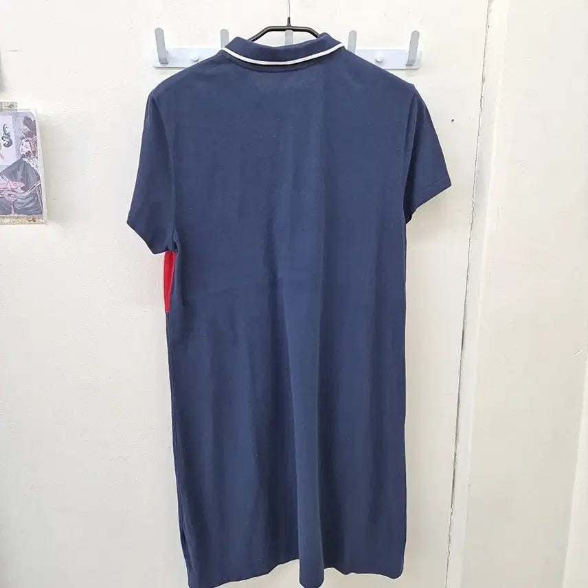 [SOLD OUT] 타미힐피거 컬러블록 반팔 카라 원피스