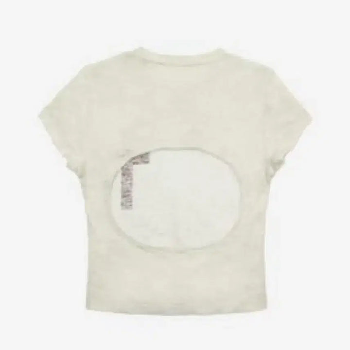 [BUNJANG] Bonne Women Graphic Open Back Slit Top Ivory / 본네 우먼 그래픽 오픈 백 슬릿 탑 아이보리