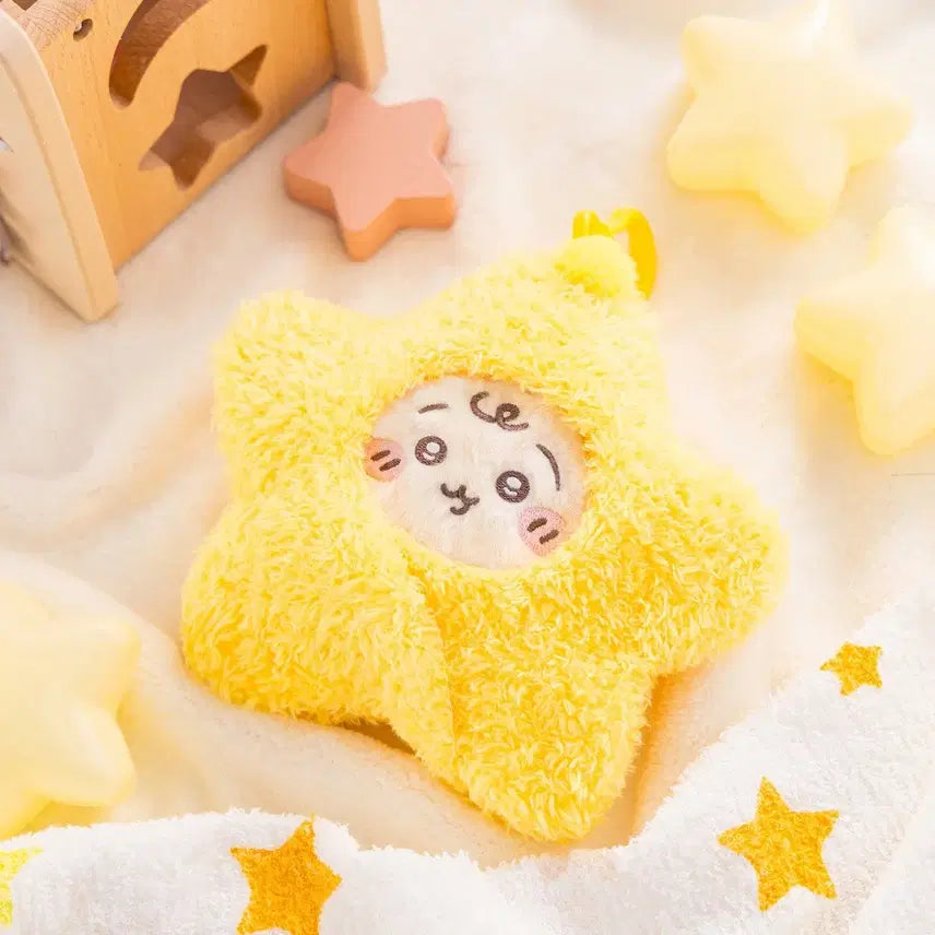 [BUNJANG] Chikawa Star Shaped Swaddle Keyring / 치이카와 별 모양 포대기 키링 (인형 분리가능)