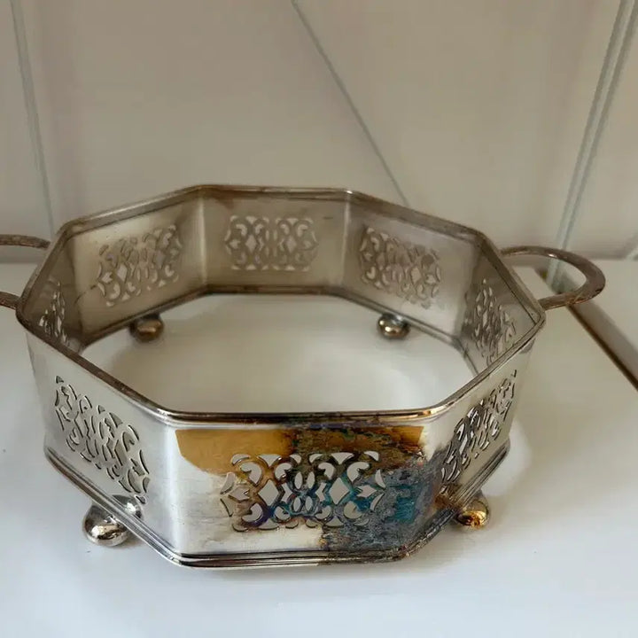 [BUNJANG] Antique French Pierced Dish Holder / 앤틱 프랑스 투각 디쉬 홀더