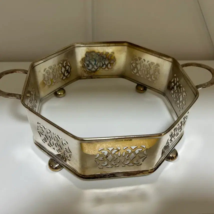 [BUNJANG] Antique French Pierced Dish Holder / 앤틱 프랑스 투각 디쉬 홀더